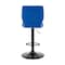 Armen Living Bardot Adjustable Height Blue Faux Leather Swivel Bar Stool LCBABABLBLUE - alternate 6